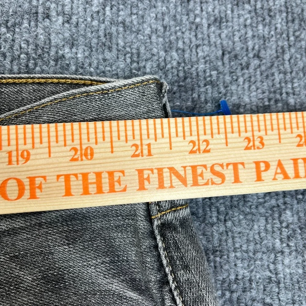 Levi's 501 Original Fit Straight Jeans Men's Gray Denim Classic Button Fly 43X26